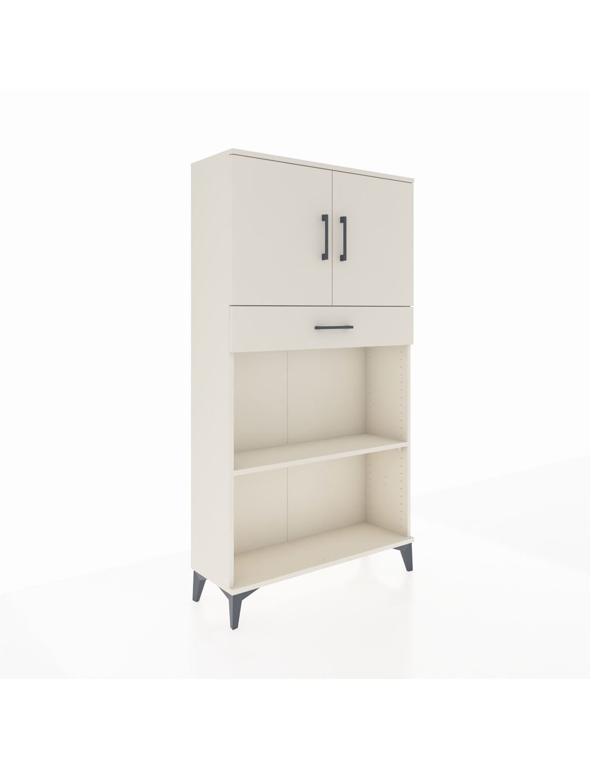 Arges Dolap 3 Raflı Tek Çekmeceli 2 Kapaklı 88x30x163 Aytaşı-Aytaşı