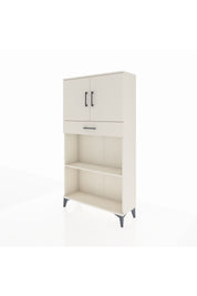 Arges Dolap 3 Raflı Tek Çekmeceli 2 Kapaklı 88x30x163 Aytaşı-Aytaşı