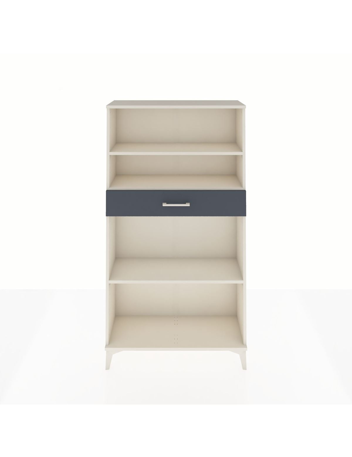 Arges Dolap 3 Raflı Tek Çekmeceli 88x30x163 Aytaşı-Antrasit