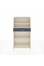 Arges Dolap 3 Raflı Tek Çekmeceli 88x30x163 Aytaşı-Antrasit