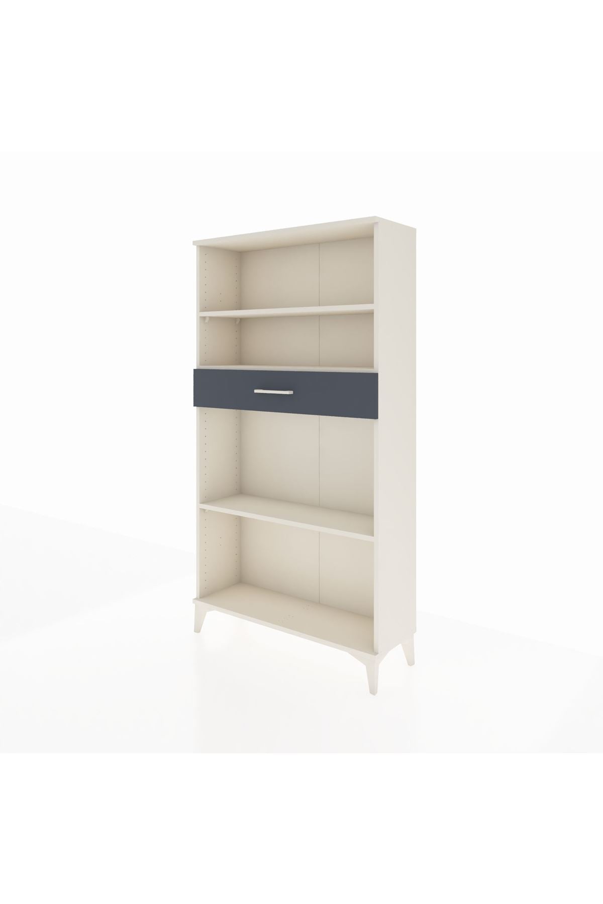 Arges Dolap 3 Raflı Tek Çekmeceli 88x30x163 Aytaşı-Antrasit