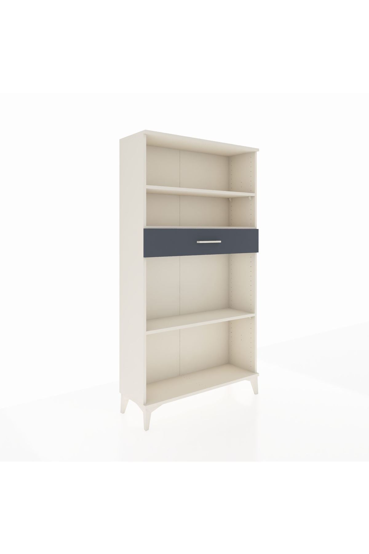 Arges Dolap 3 Raflı Tek Çekmeceli 88x30x163 Aytaşı-Antrasit