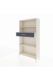 Arges Dolap 3 Raflı Tek Çekmeceli 88x30x163 Aytaşı-Antrasit