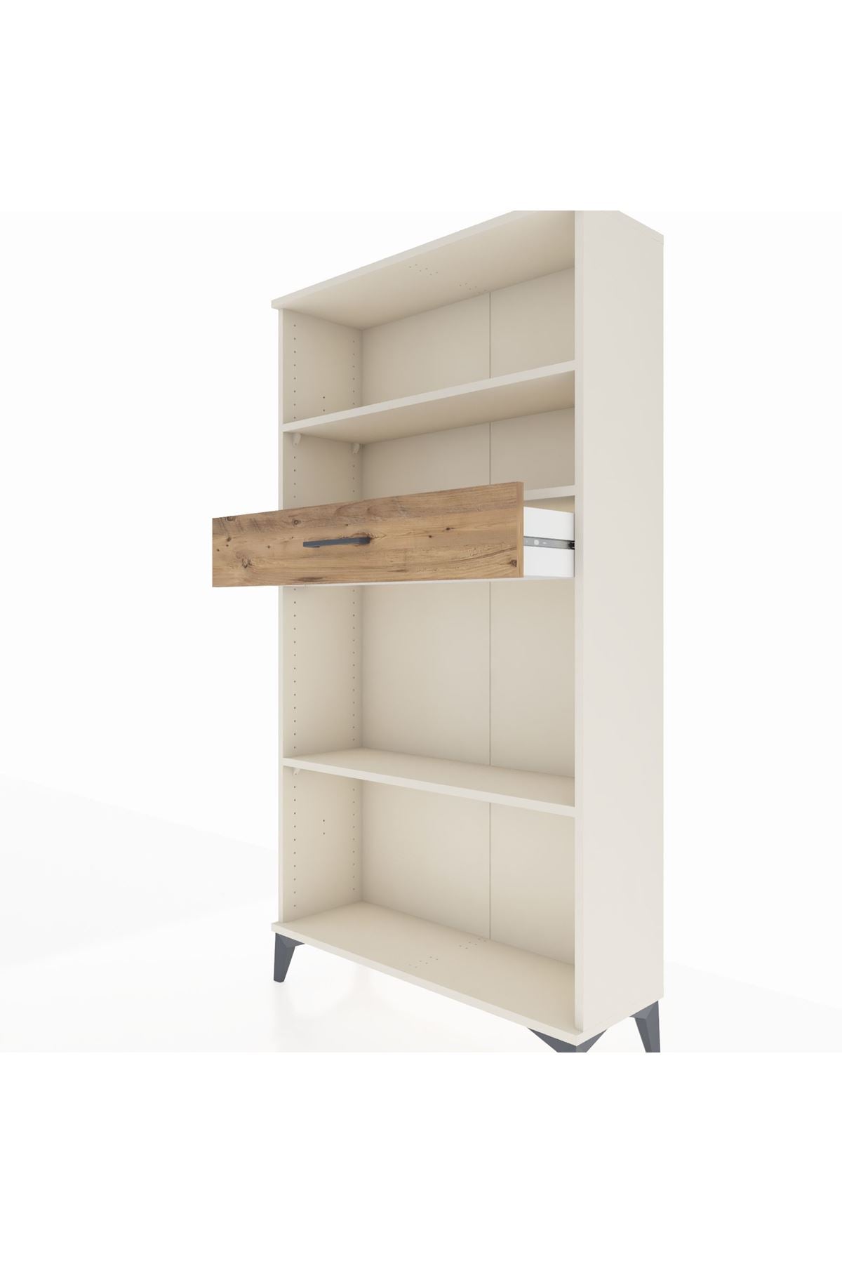 Arges Dolap 3 Raflı Tek Çekmeceli 88x30x163 Aytaşı-Çam