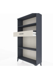 Arges Dolap 3 Raflı Tek Çekmeceli 88x30x163 Antrasit-Aytaşı