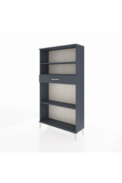 Arges Dolap 3 Raflı Tek Çekmeceli 88x30x163 Antrasit-Antrasit