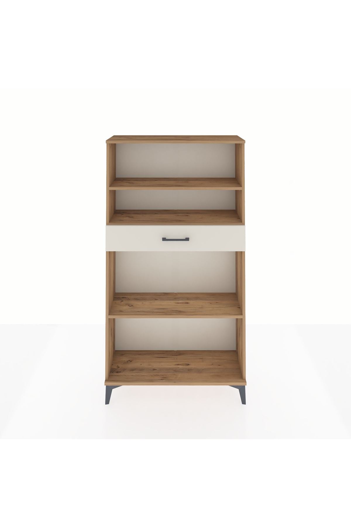 Arges Dolap 3 Raflı Tek Çekmeceli 88x30x163 Çam-Aytaşı