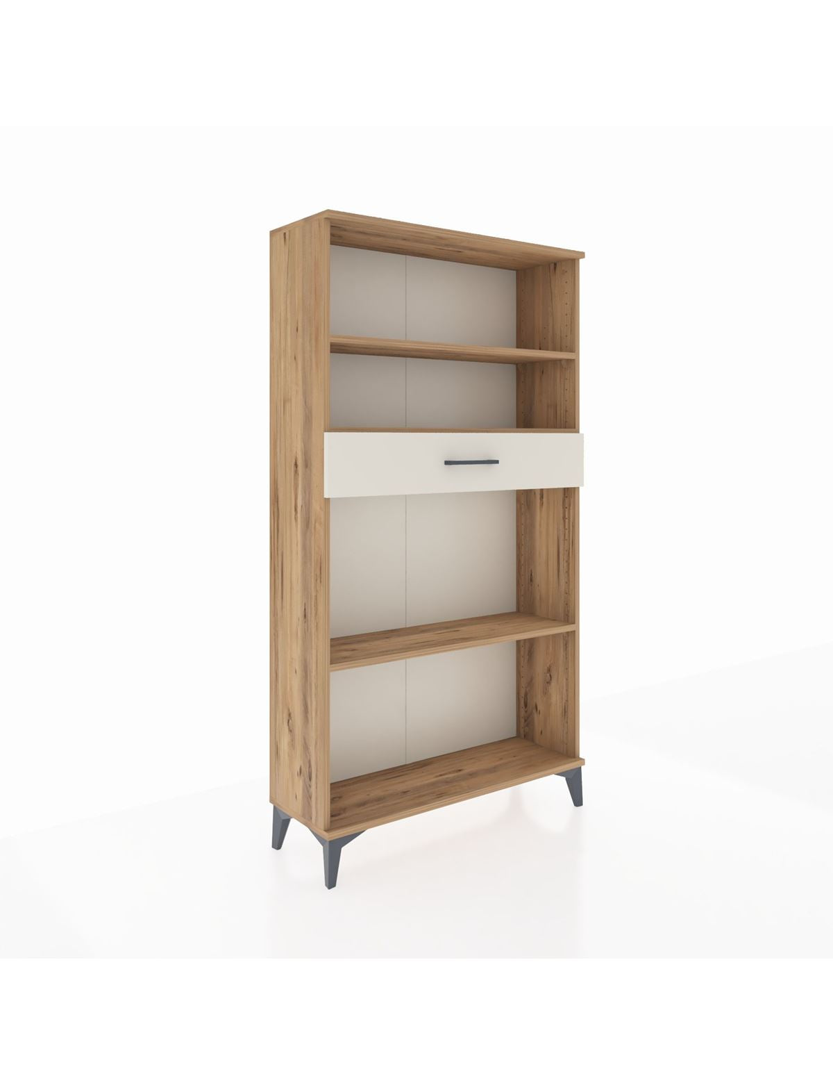 Arges Dolap 3 Raflı Tek Çekmeceli 88x30x163 Çam-Aytaşı