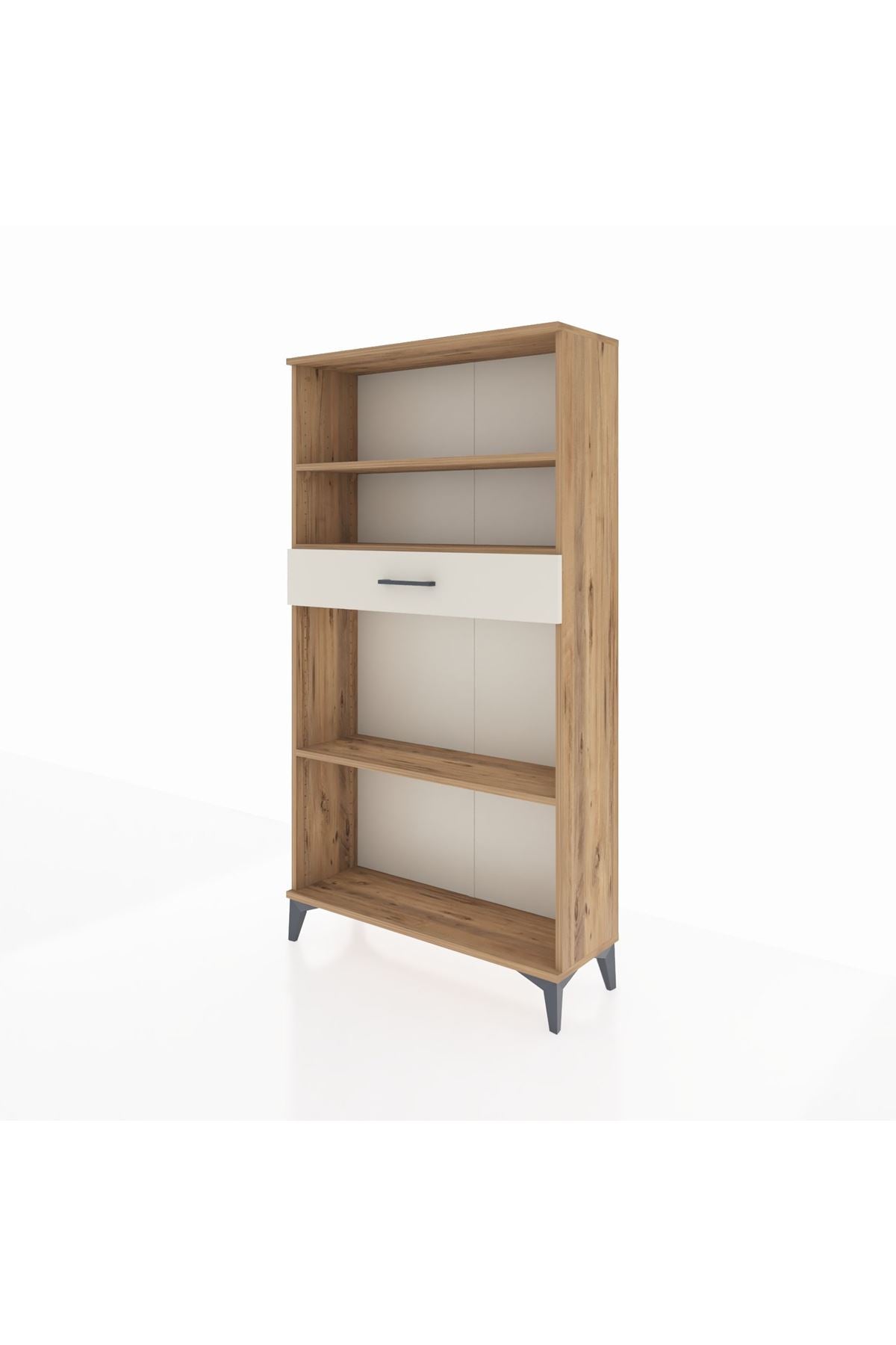 Arges Dolap 3 Raflı Tek Çekmeceli 88x30x163 Çam-Aytaşı