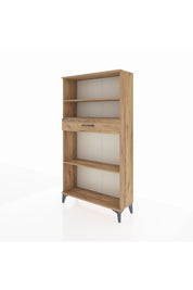 Arges Dolap 3 Raflı Tek Çekmeceli 88x30x163 Çam-Çam