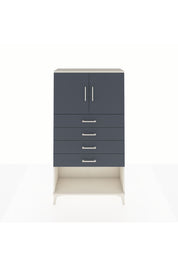 Arges Dolap 2 Raflı 4 Çekmeceli 2 Kapaklı 88x30x163 Aytaşı-Antrasit