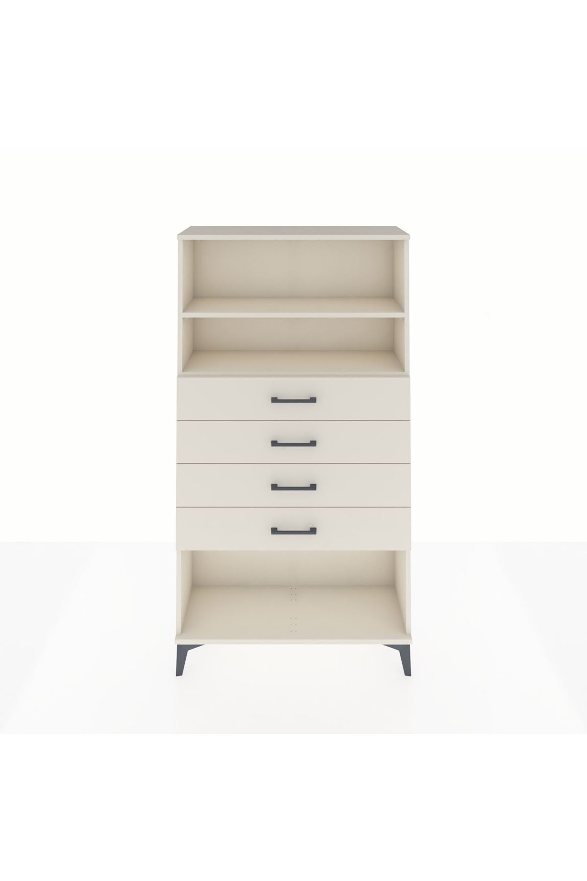 Arges Dolap 2 Raflı 4 Çekmeceli 88x30x163 Aytaşı-Aytaşı