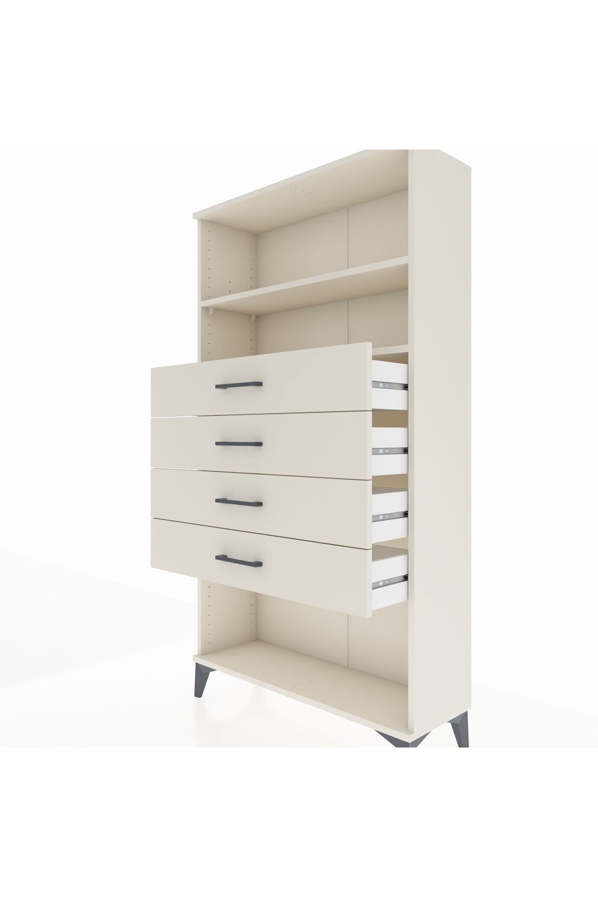 Arges Dolap 2 Raflı 4 Çekmeceli 88x30x163 Aytaşı-Aytaşı