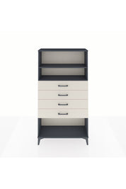 Arges Dolap 2 Raflı 4 Çekmeceli 88x30x163 Antrasit-Aytaşı