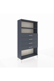 Arges Dolap 2 Raflı 4 Çekmeceli 88x30x163 Antrasit-Antrasit