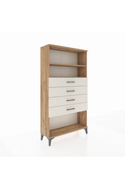 Arges Dolap 2 Raflı 4 Çekmeceli 88x30x163 Çam-Aytaşı