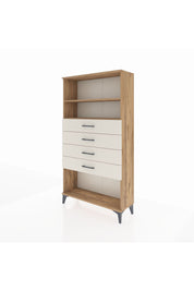 Arges Dolap 2 Raflı 4 Çekmeceli 88x30x163 Çam-Aytaşı