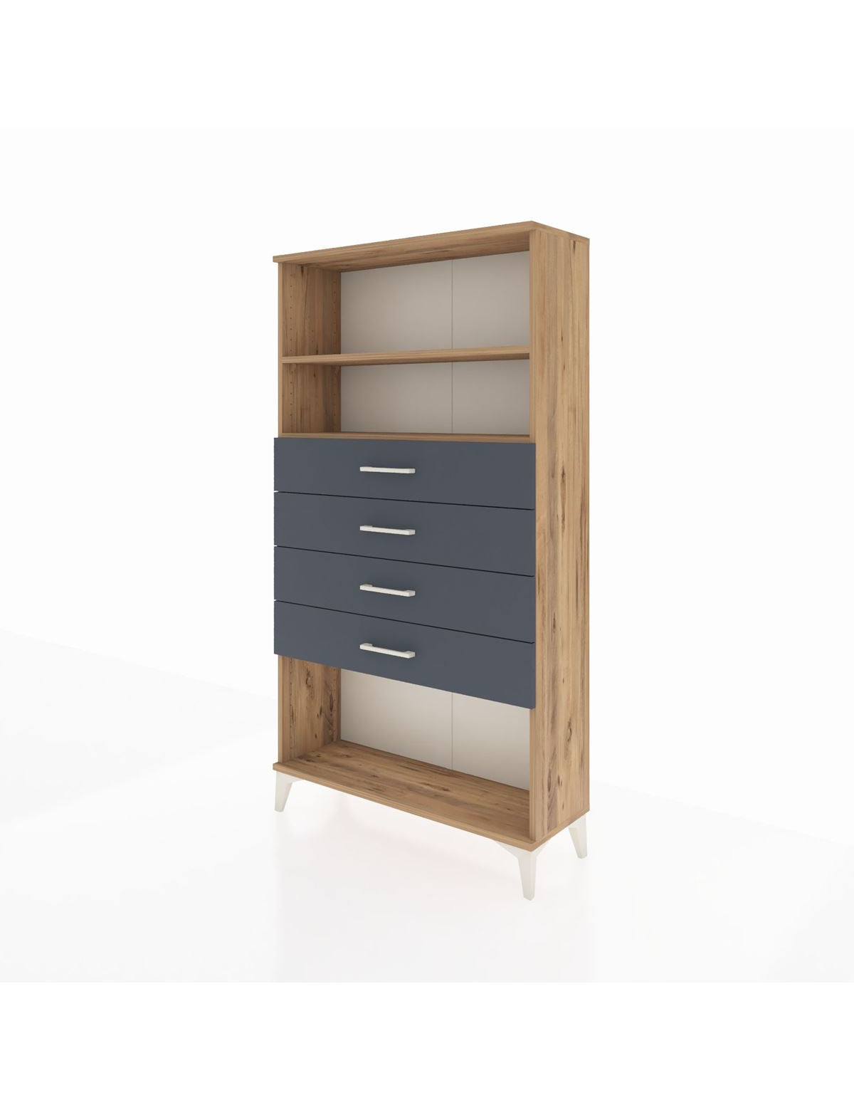 Arges Dolap 2 Raflı 4 Çekmeceli 88x30x163 - S21M060V8A