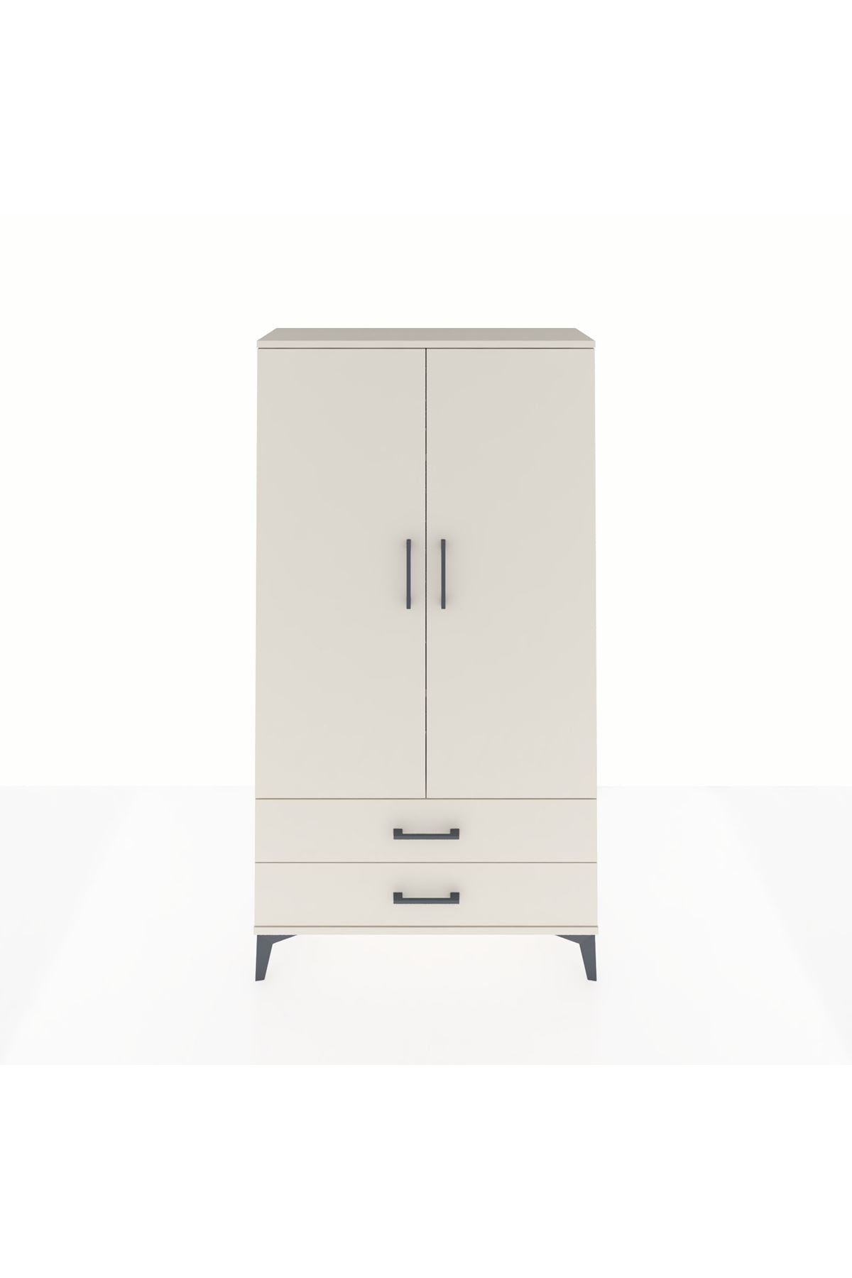 Arges Dolap 3 Raflı 2 Çekmeceli 2 Kapaklı 88x30x163 Aytaşı-Aytaşı