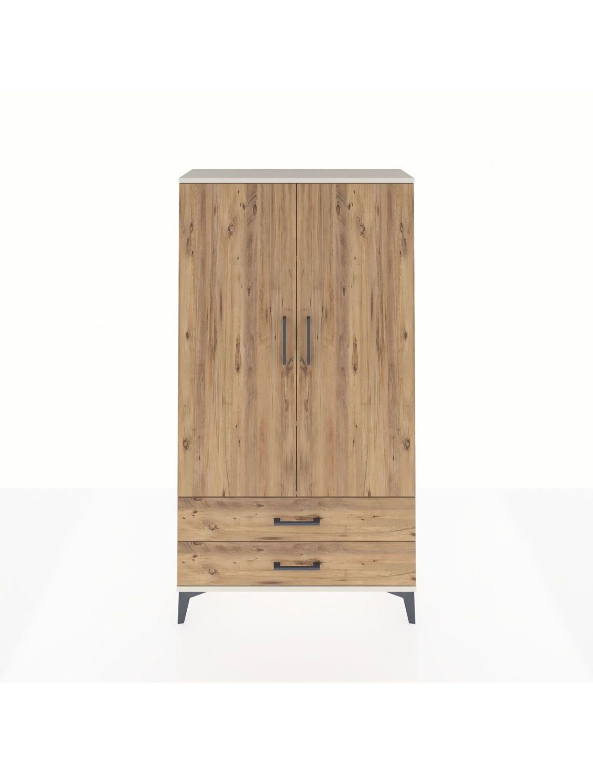 Arges Dolap 3 Raflı 2 Çekmeceli 2 Kapaklı 88x30x163 Aytaşı-Çam