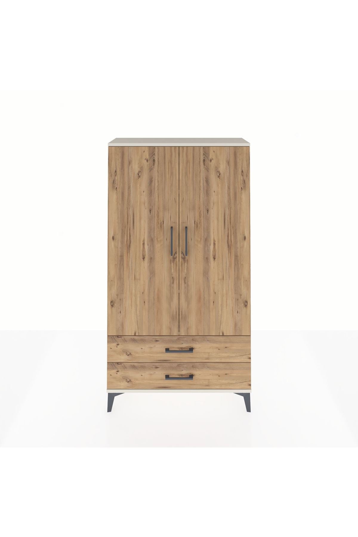 Arges Dolap 3 Raflı 2 Çekmeceli 2 Kapaklı 88x30x163 Aytaşı-Çam