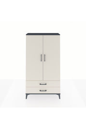 Arges Dolap 3 Raflı 2 Çekmeceli 2 Kapaklı 88x30x163 Antrasit-Aytaşı