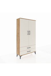 Arges Dolap 3 Raflı 2 Çekmeceli 2 Kapaklı 88x30x163 Çam-Aytaşı