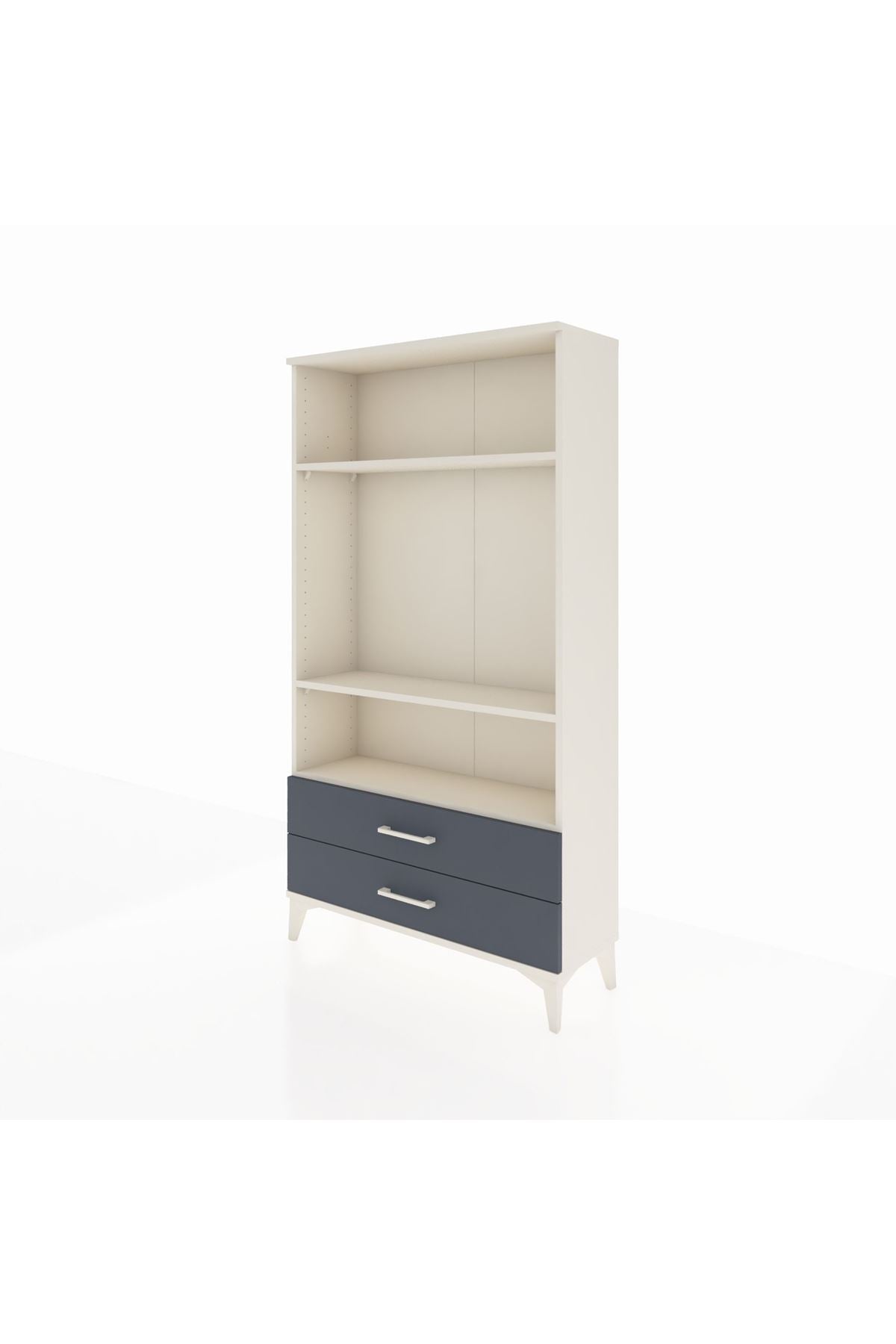 Arges Dolap 3 Raflı 2 Çekmeceli 88x30x163 Aytaşı-Antrasit