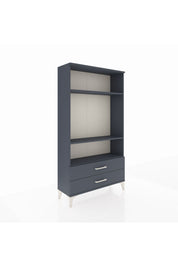 Arges Dolap 3 Raflı 2 Çekmeceli 88x30x163 Antrasit-Antrasit