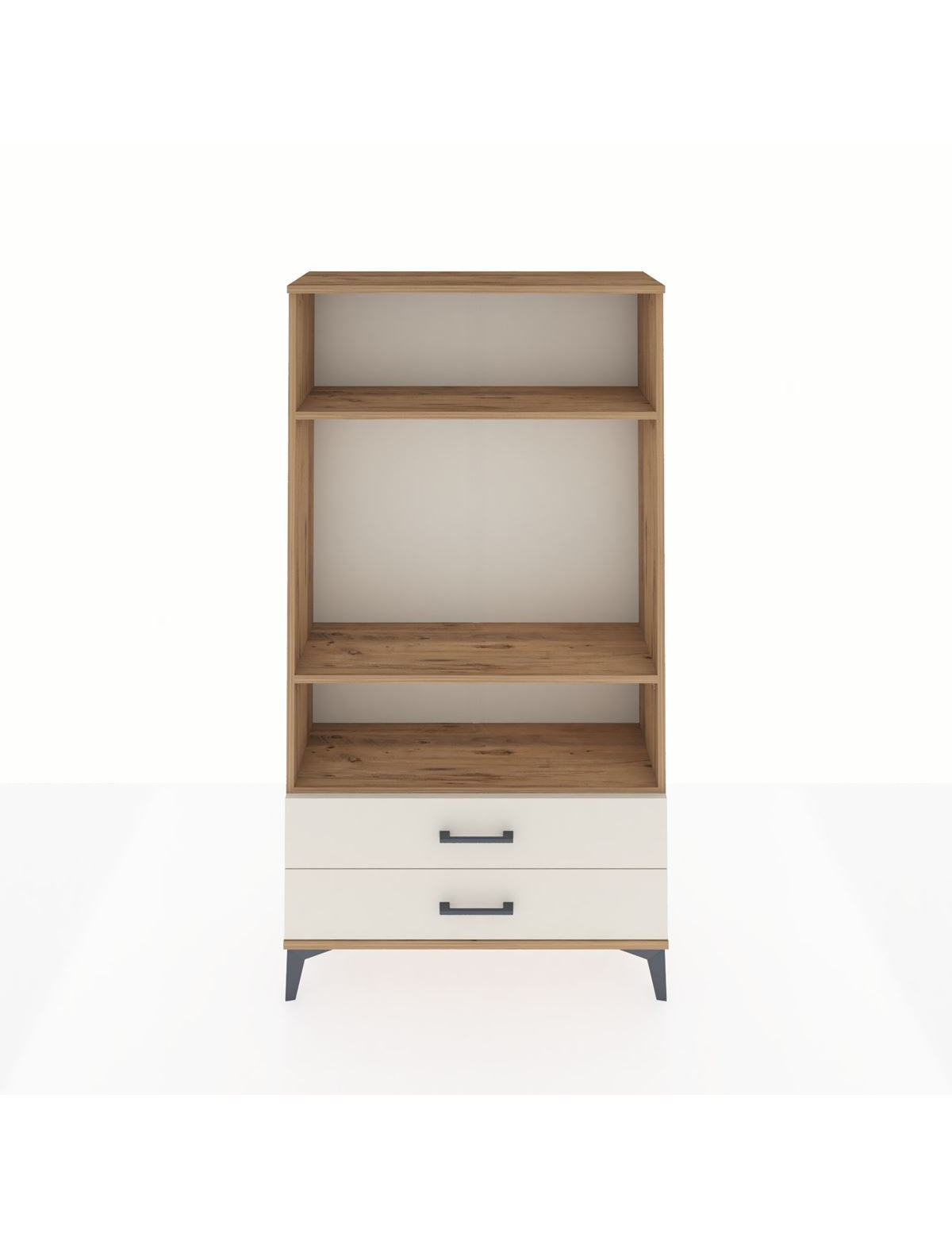 Arges Dolap 3 Raflı 2 Çekmeceli 88x30x163 Çam-Aytaşı