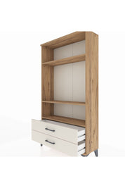 Arges Dolap 3 Raflı 2 Çekmeceli 88x30x163 Çam-Aytaşı