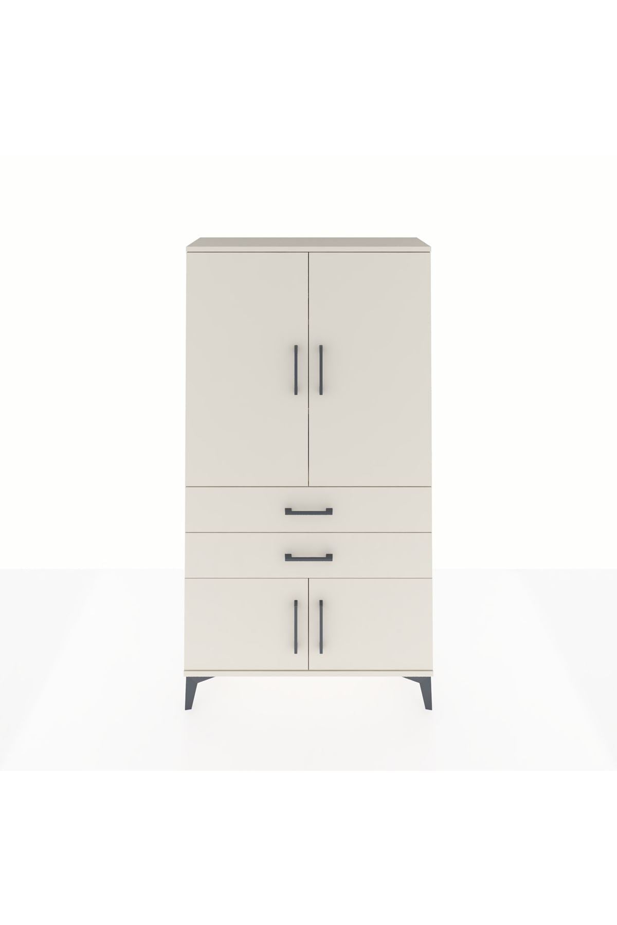 Arges Dolap 3 Raflı 2 Çekmeceli 4 Kapaklı 88x30x163 Aytaşı-Aytaşı