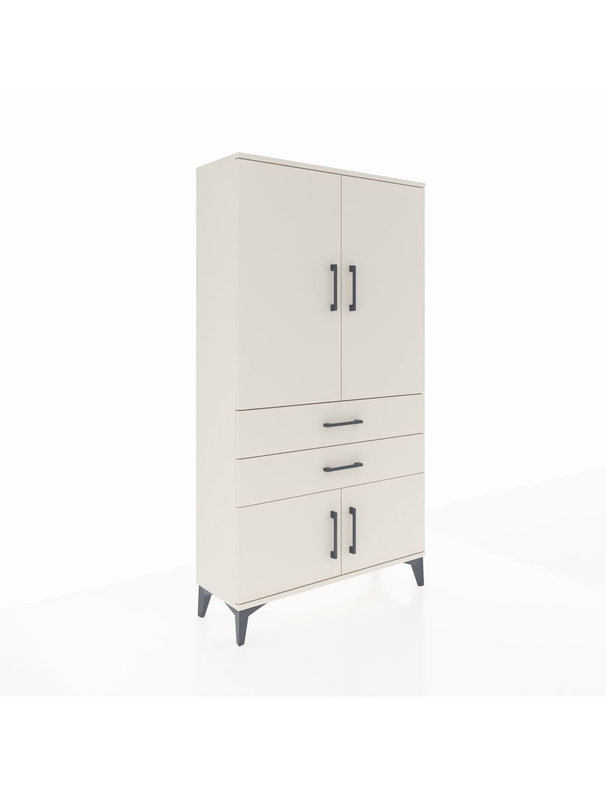 Arges Dolap 3 Raflı 2 Çekmeceli 4 Kapaklı 88x30x163 Aytaşı-Aytaşı