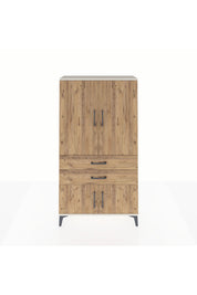 Arges Dolap 3 Raflı 2 Çekmeceli 4 Kapaklı 88x30x163 Aytaşı-Çam