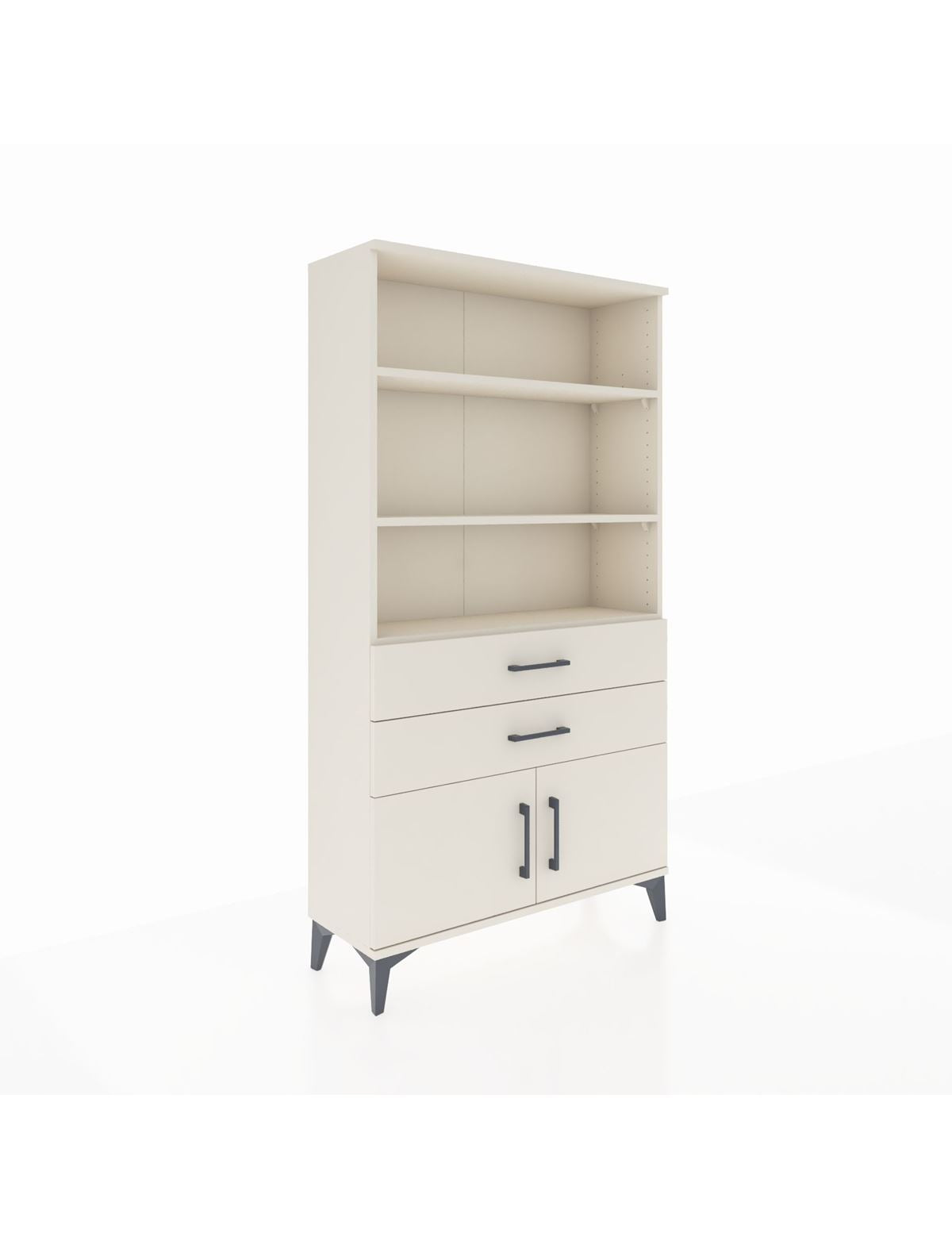 Arges Dolap 3 Raflı 2 Çekmeceli 2 Kapaklı 88x30x163 Aytaşı-Aytaşı