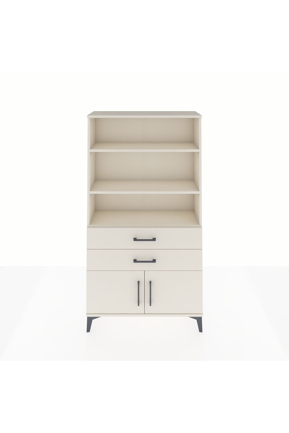 Arges Dolap 3 Raflı 2 Çekmeceli 2 Kapaklı 88x30x163 Aytaşı-Aytaşı