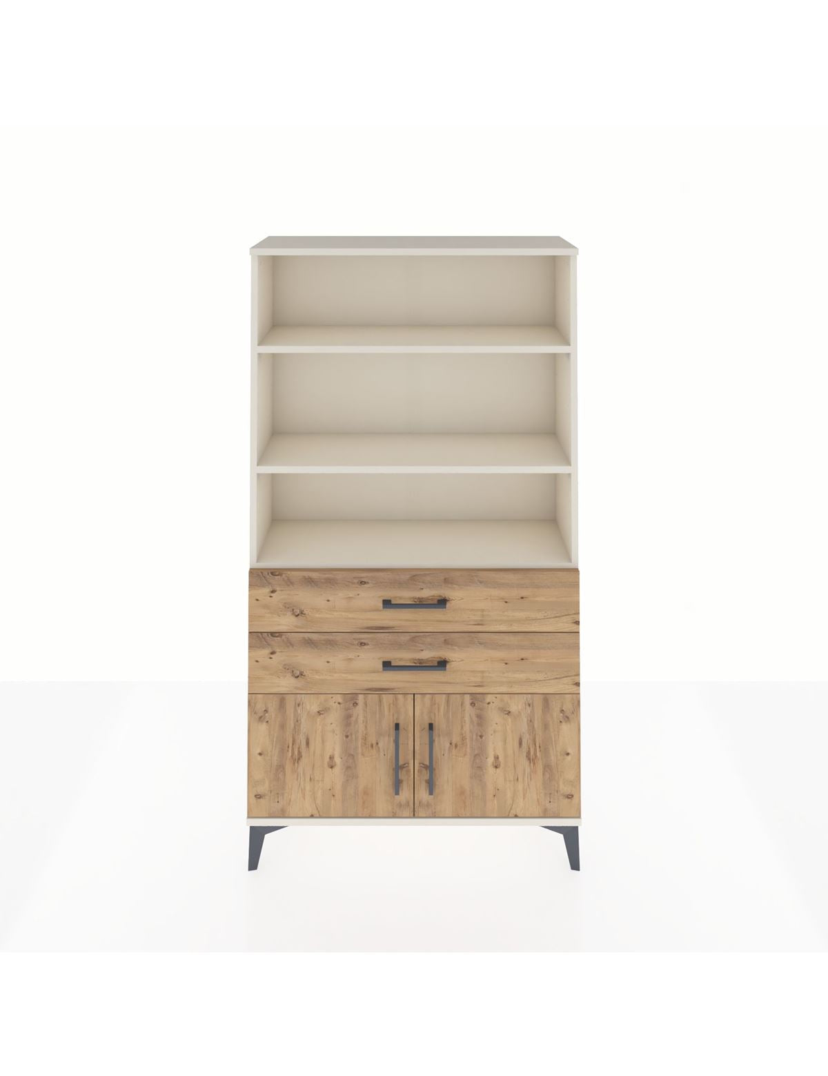 Arges Dolap 3 Raflı 2 Çekmeceli 2 Kapaklı 88x30x163 Aytaşı-Çam