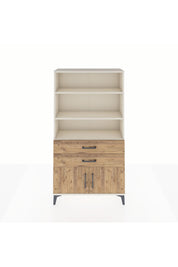 Arges Dolap 3 Raflı 2 Çekmeceli 2 Kapaklı 88x30x163 Aytaşı-Çam