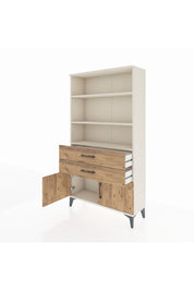 Arges Dolap 3 Raflı 2 Çekmeceli 2 Kapaklı 88x30x163 Aytaşı-Çam