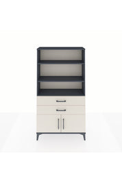 Arges Dolap 3 Raflı 2 Çekmeceli 2 Kapaklı 88x30x163 Antrasit-Aytaşı