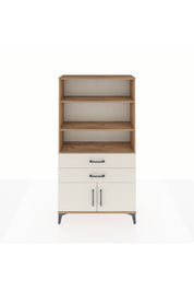 Arges Dolap 3 Raflı 2 Çekmeceli 2 Kapaklı 88x30x163 Çam-Aytaşı