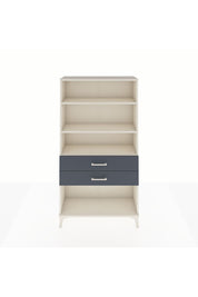 Arges Dolap 3 Raflı 2 Çekmeceli 88x30x163 Aytaşı-Antrasit