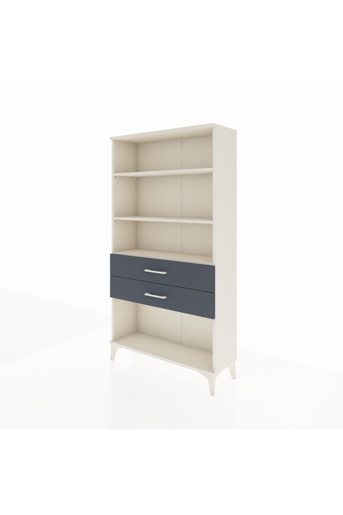 Arges Dolap 3 Raflı 2 Çekmeceli 88x30x163 Aytaşı-Antrasit