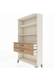 Arges Dolap 3 Raflı 2 Çekmeceli 88x30x163 Aytaşı-Çam