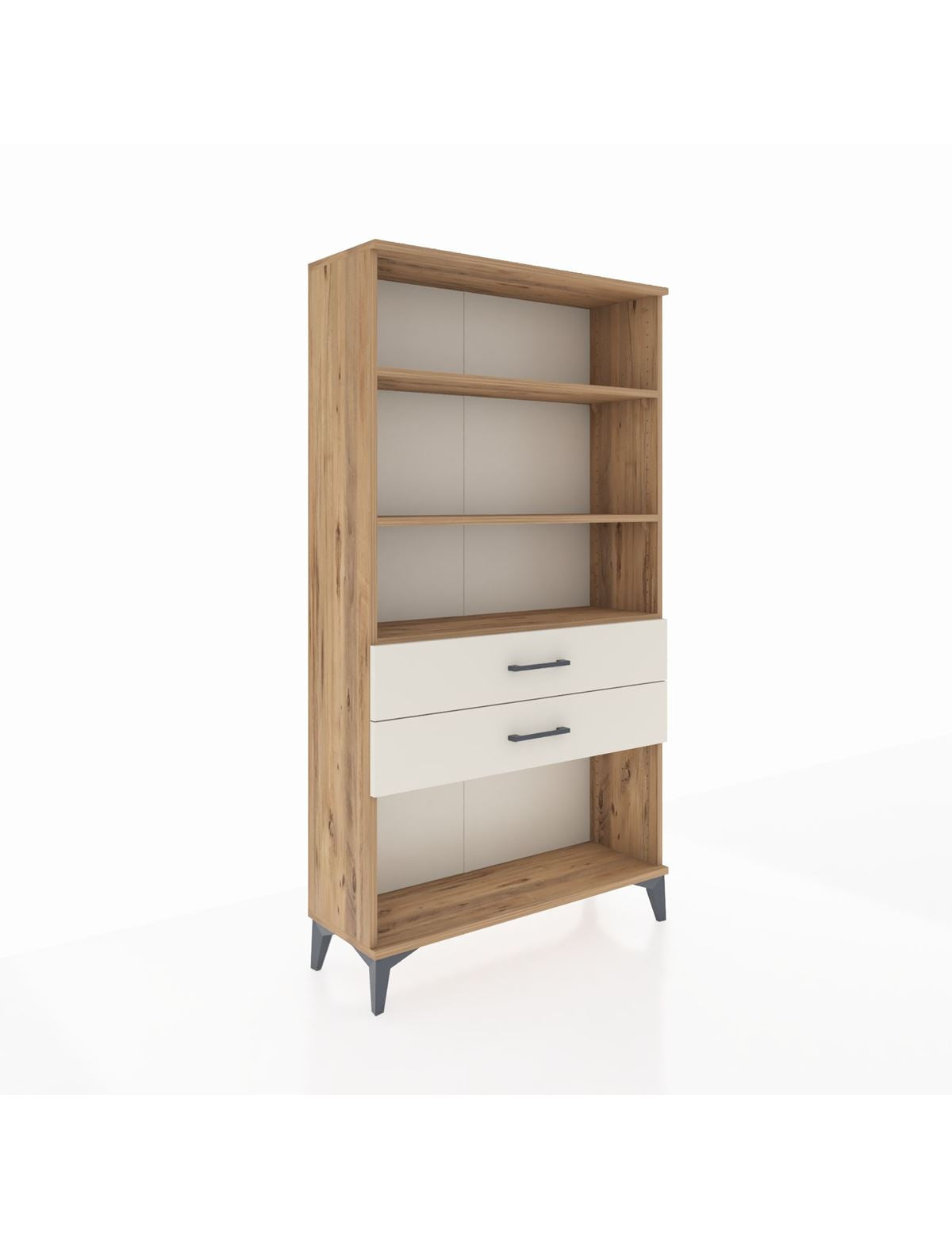 Arges Dolap 3 Raflı 2 Çekmeceli 88x30x163 Çam-Aytaşı