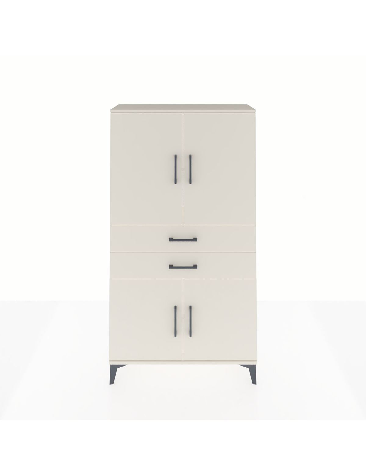 Arges Dolap 3 Raflı 2 Çekmeceli 4 Kapaklı 88x30x163 Aytaşı-Aytaşı