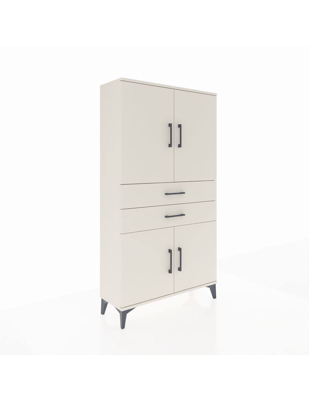 Arges Dolap 3 Raflı 2 Çekmeceli 4 Kapaklı 88x30x163 Aytaşı-Aytaşı