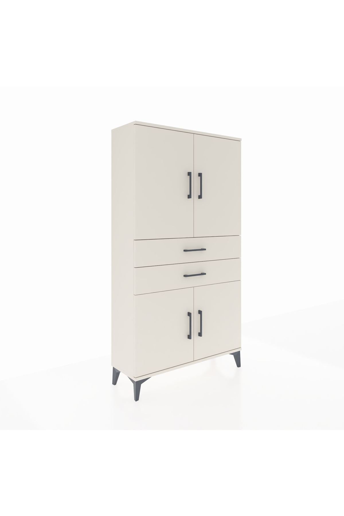 Arges Dolap 3 Raflı 2 Çekmeceli 4 Kapaklı 88x30x163 Aytaşı-Aytaşı