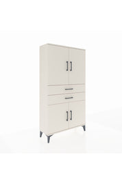 Arges Dolap 3 Raflı 2 Çekmeceli 4 Kapaklı 88x30x163 Aytaşı-Aytaşı