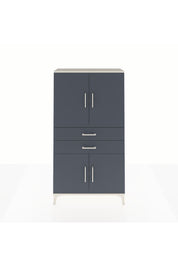 Arges Dolap 3 Raflı 2 Çekmeceli 4 Kapaklı 88x30x163 Aytaşı-Antrasit